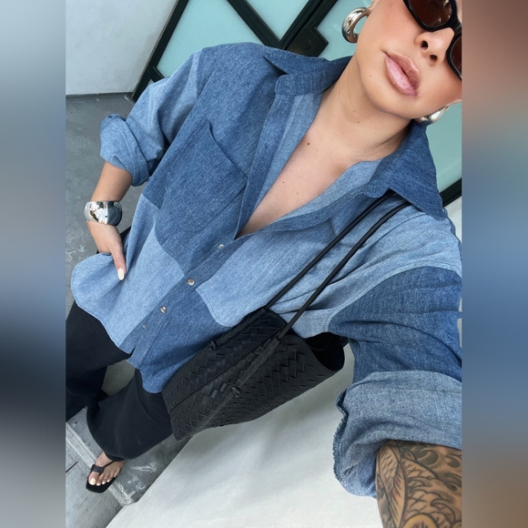 Starlow Jackets & Blazers - Starlow Blue Denim Shirt Sz M
